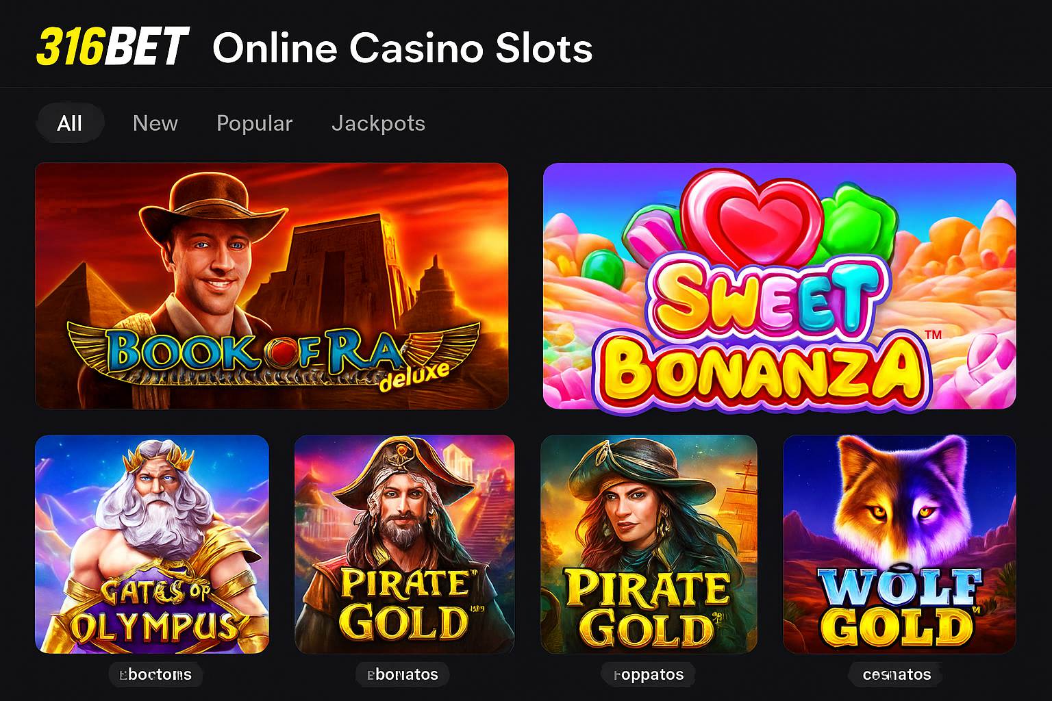Jogos de Slot no Casino Online 316BET