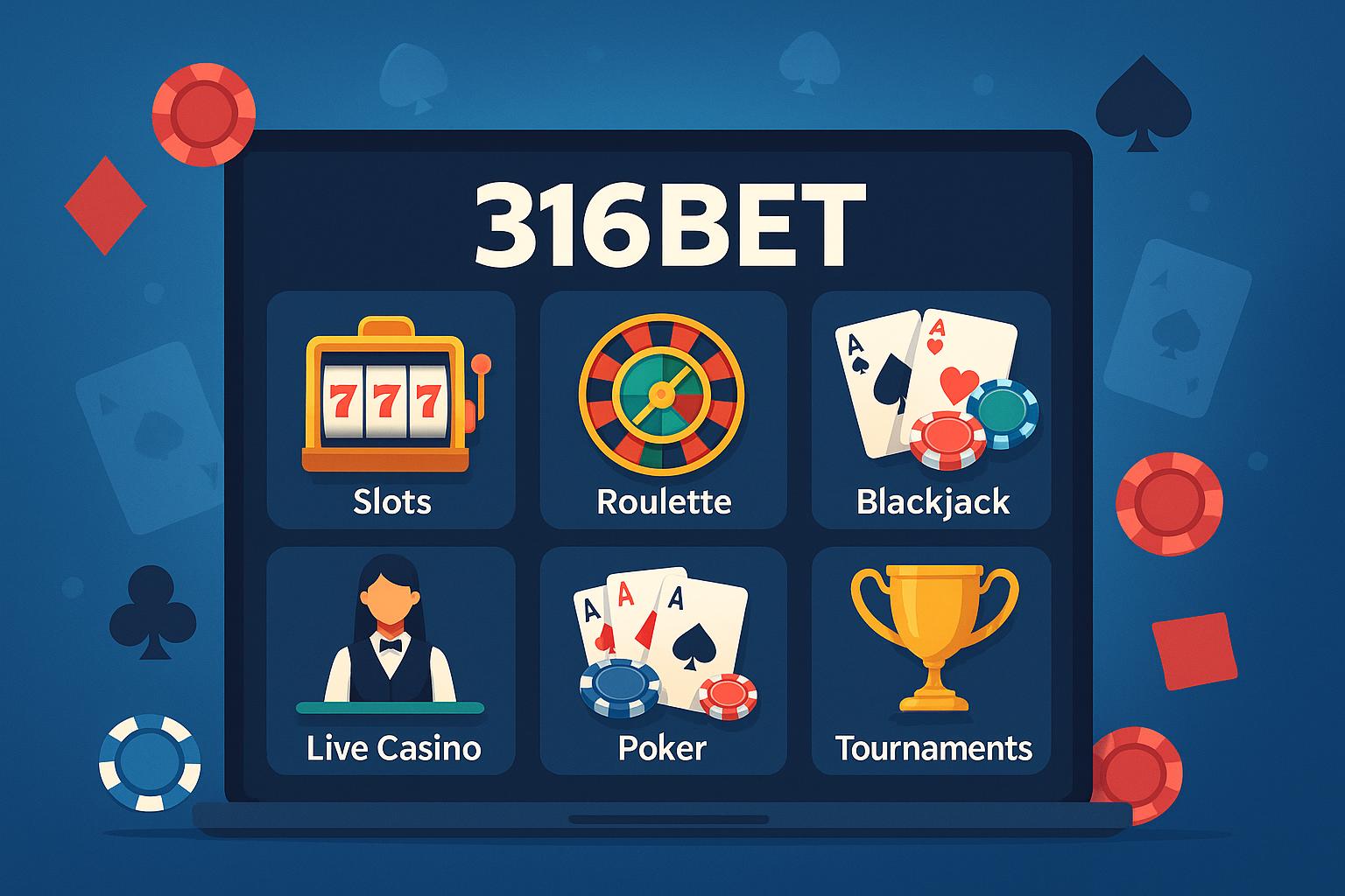 Jogos de cassino online inovadores e emocionantes na 316BET