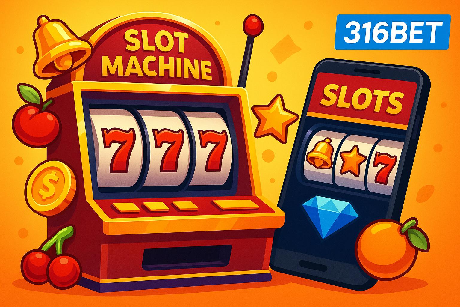 Explore o mundo das slot machines no 316BET Casino